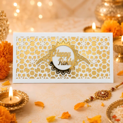Envelope For Raksha Bandhan With Acrylic Design