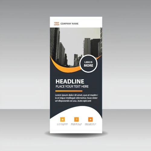 Customized Roll Up Standee 6 x 3 ft