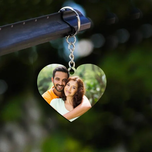 Pesonalized Heart Shape Keychain