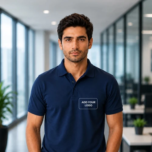 Personalized Navy Blue Polo T-Shirt